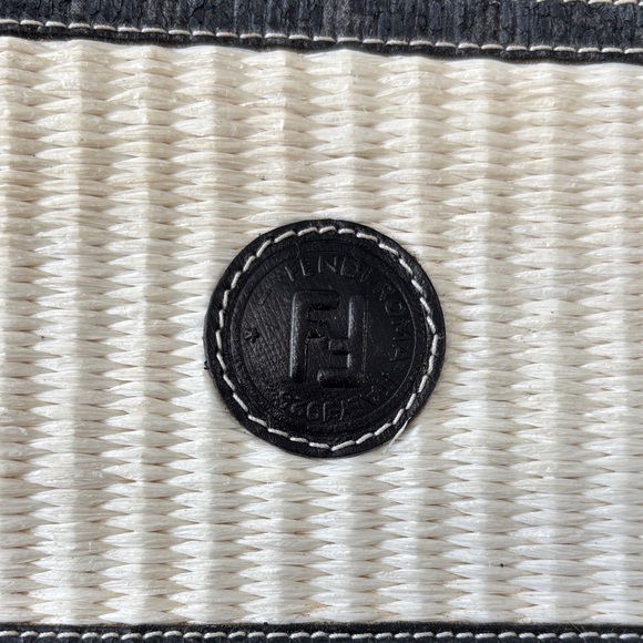 Fendi Black and Cream Clutch with certificate of origin - Picture 5 of 15